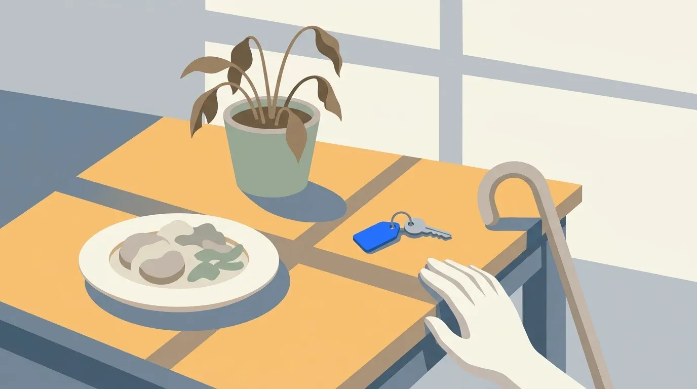 Subtle household clues suggest that an aging parent may need more help.