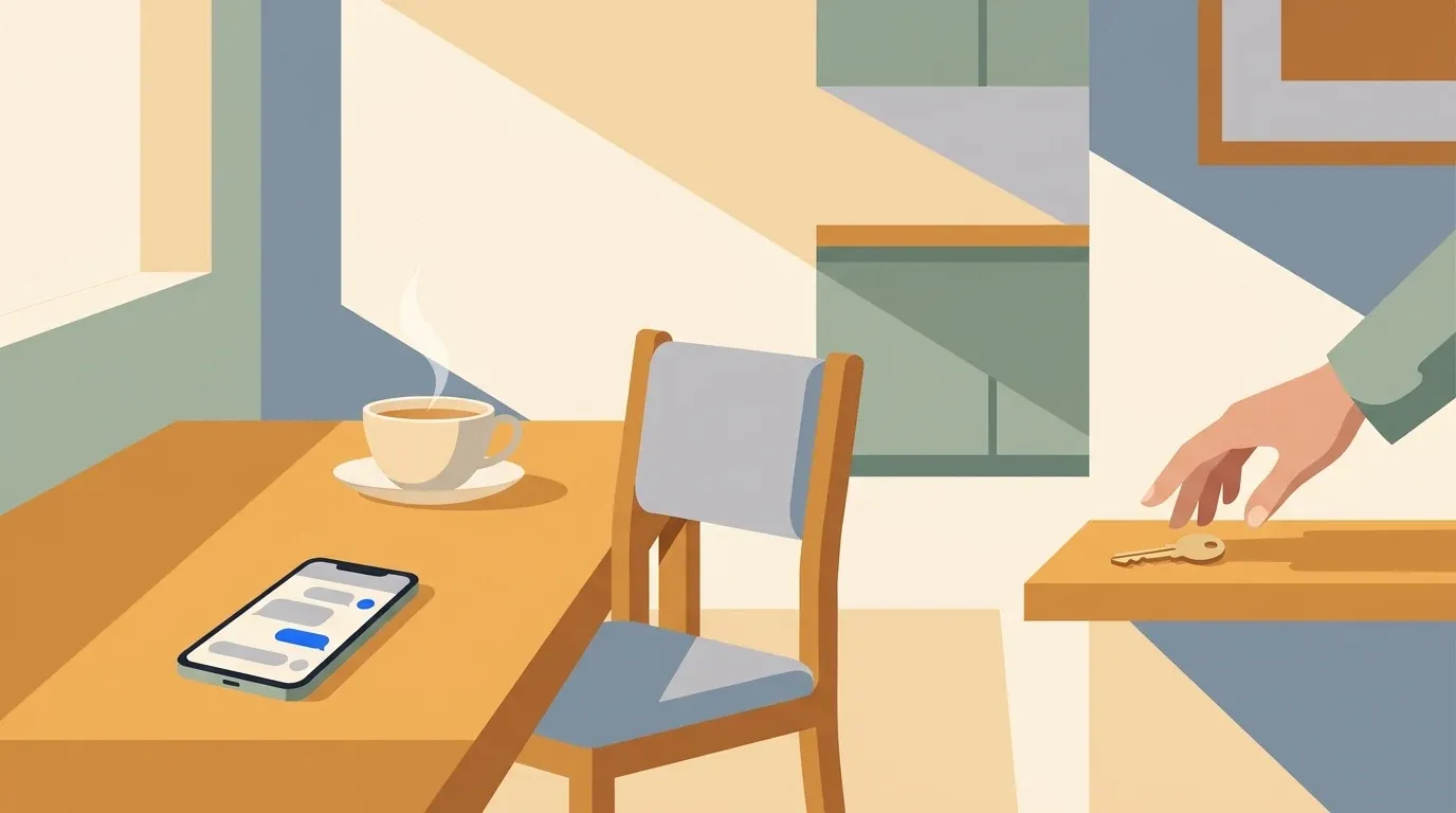A missed check-in prompts a family member to move from phone contact toward an in-person safety check.